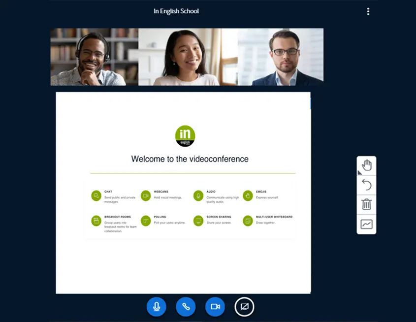 Captura de videoconferencia en InTGN Online